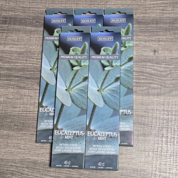 Hosley Other - Hosley 5 Pack Incense Sticks - Eucalyptus Mint – Perfect for Meditation